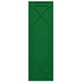 thumbnail image 5 of Ekena Millwork 18"W x 50"H True Fit PVC Bungalow Fixed Mount Shutters, Viridian Green (Per Pair - Hardware Not Included), 5 of 9