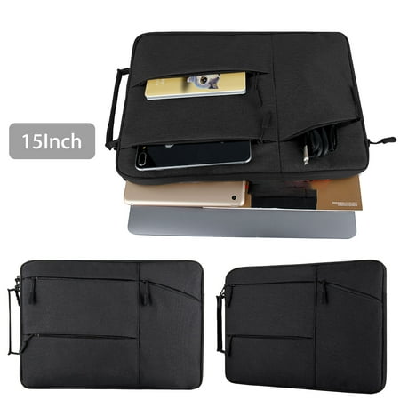 EEEKit Velvet Fabric Multifunctional Sleeve Briefcase Handbag Case Cover Compatible 15 Inch Laptop, Notebook, MacBook