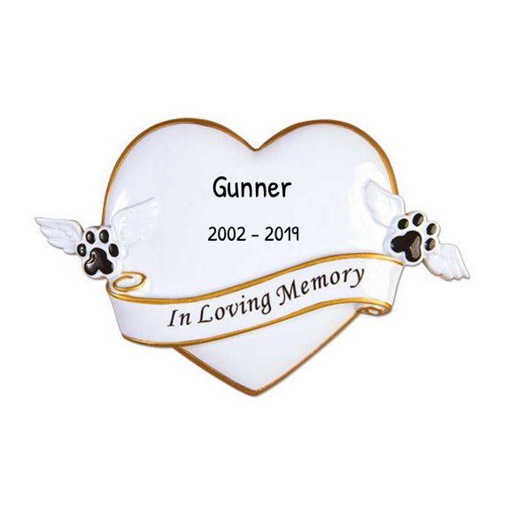 Personalized Pet Ornaments 2024 - Pet Memorial Ornament 2024 - Christmas Pet Memory Ornament RIP Memorial Pets Ornament Passed Away Ornament for Christmas Tree - Free Customization