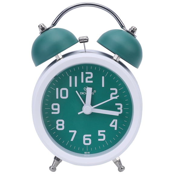 Unique Bargains Classic Mechanical Alarm Clock Bedroom Green 3.3"L x 2.2"W x 5.1"H