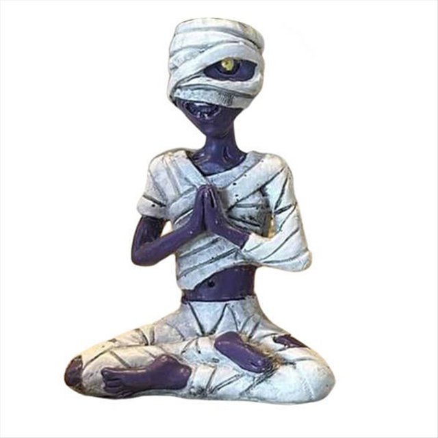 Esqueleto Meditando Maceta Cráneo Plantas Maceta Halloween Jardín Maceta Escultura A