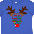 thumbnail image 4 of Inktastic Christmas Reindeer Face with Names and Red Nose Boys or Girls Toddler T-Shirt, 4 of 5
