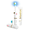 White/Gold Sonic Blue LED, variant on iMusthav Foldable Travel Sonic Electric Toothbrush with Whitening Feature | Electric Toothbrush for Adults | Travel Toothbrushes