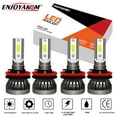 thumbnail image 1 of 4pcs H11 LED Headlights LED Bulb High/Low Beam Super Bright for Chevy Impala 2006-2013, 1 of 9