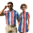 thumbnail image 2 of Aplkyhs Patriotic Star Matching Golf Shirts for Couple His and Hers Golf Shirts Matching Soft and Comfortable for Man Breathable Fabric Lightweight Suitable for Outdoor Sports, 2 of 6