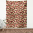 thumbnail image 3 of Ambesonne Vintage Fabric by the Yard Upholstery, Exotic Wild Tropic Birds, 10 Yards, Beige Red, 3 of 4