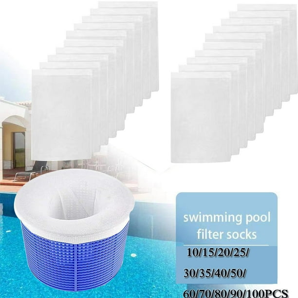 Pool Skimmer Filter Socks, Value Pack Ultra Fine Mesh Filter Sock Nets for Skimmer Baskets