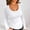 #12White, variant on Byworldtasic No Boundaries Women's Scoop Neck Slim Fitted T Shirts Basic Solid Color Long Sleeve Layering Tee Tops