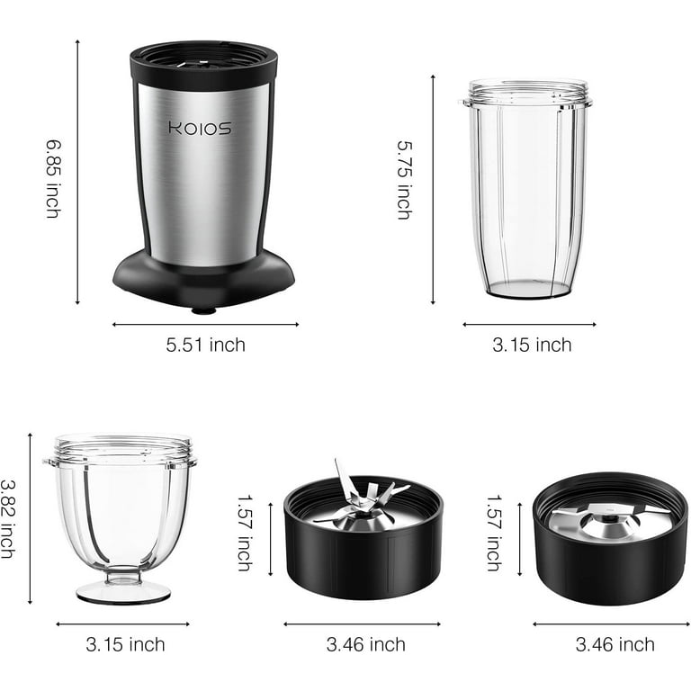 Bullet Blender for Shakes and Smoothies, Airpher 19 Pieces 850W Personal  Juicer
