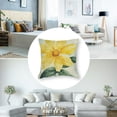 thumbnail image 5 of BANET Summer Pillow Covers Watercolor Daisy Yellow Floral Outdoor Throw Pillow Covers Set of 2 Rustic Pillowcases Farmhouse  Cushion Covers for Couch Bed Sofa Spring Summer Home Decor 20x20in, 5 of 7