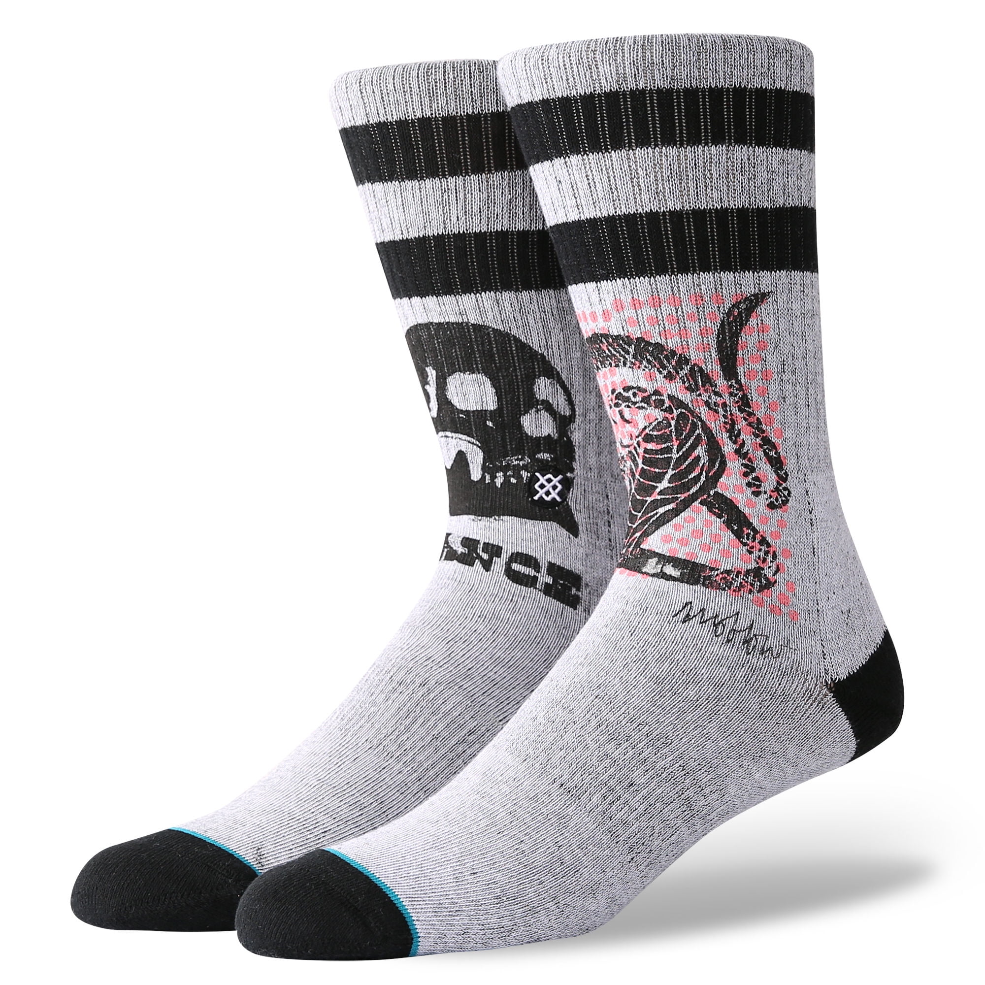 Stance Bravemen Moto Socks - Grey, Large (Performance Motorcycle Socks)