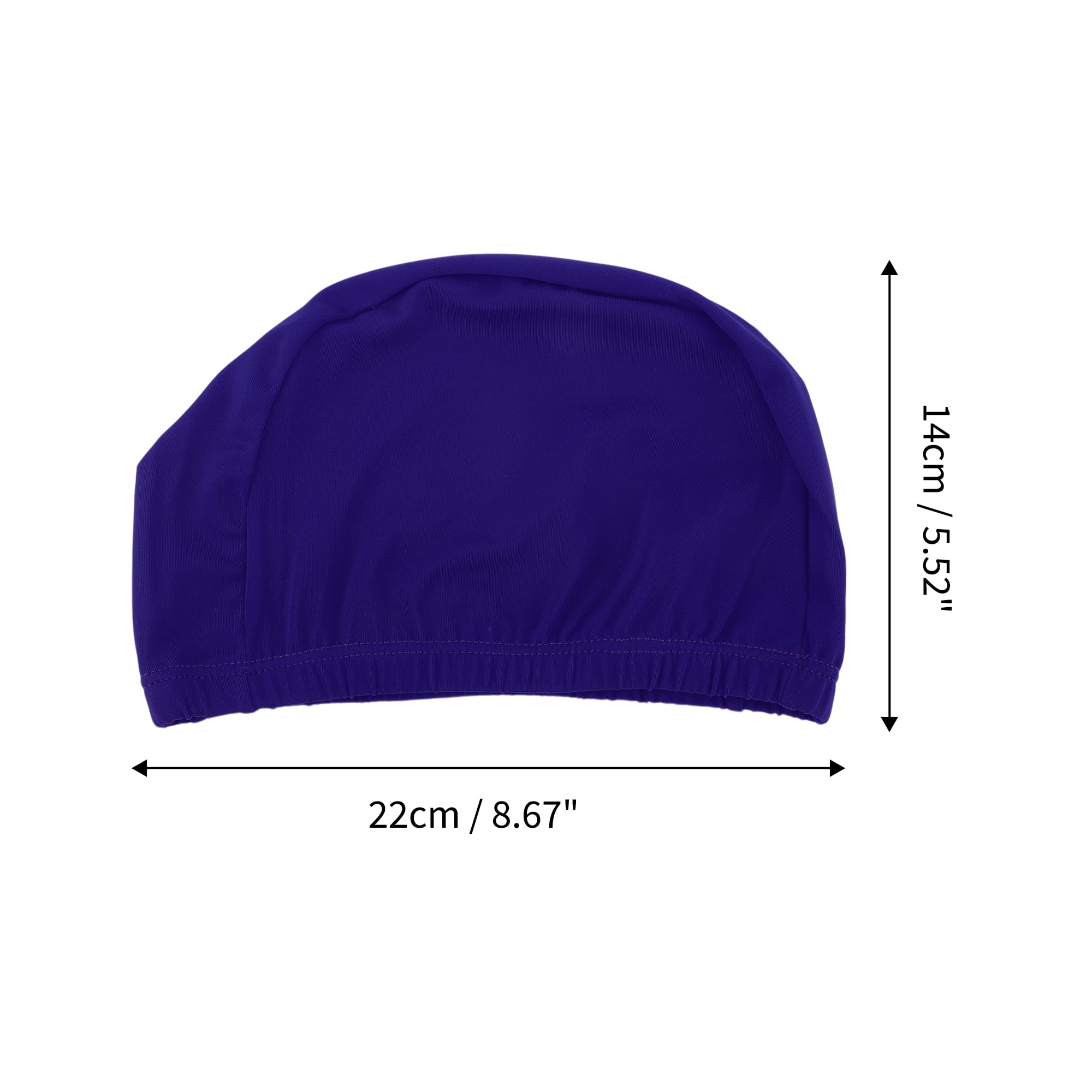 Unique Bargains Elasticity Swim Cap Measuring for Comfortable Fit Navy Blue