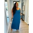 thumbnail image 5 of Women's Plus Size Cami Maxi Dress with Pockets, 5 of 5