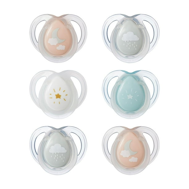 Chupete Tommee Tippee para la noche, de 0 a 6 meses, con brillo en la oscuridad