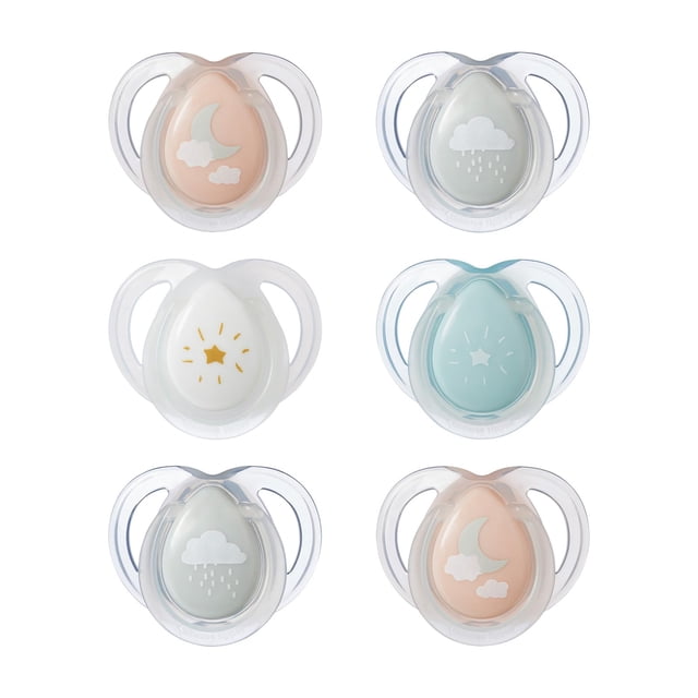 Chupete Tommee Tippee para la noche, de 0 a 6 meses, con brillo en la oscuridad