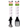 thumbnail image 1 of hirigin Toddler Forks and Spoons Set Cartoon Animal Stainless Steel Kids Safe Silverware Utensils for Baby, 1 of 1