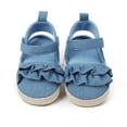 thumbnail image 6 of WEAIXIMIUNG Christmas Girls Ruffles Shoes First Shoes Summer Toddler Flat Sandals 11, 6 of 9