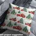 thumbnail image 2 of Homewish Merry Xmas Fabric by the Yard 1 Yard,Chic Christmas Tree Home Decor Fabric by the Yard,Red Truck Sewing Fabric For Adults,Microfiber Bedroom Decor, 2 of 6