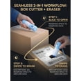 thumbnail image 4 of 2-in-1 Thermal Paper Privacy Wipe Box Cutter, Thermal Ink Remover, Label Correction Marker with Mini Box Cutter, 4 of 8