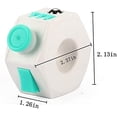 thumbnail image 3 of Anillo de descompresión Fidget Cube, juguete para ansiedad, color verde claro, 3 of 5