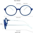 thumbnail image 3 of LifeArt Kid Blue Light Blocking Glasses, Filter 85% of Harmful Blue Light, Anti Eyestrain and Blurry, Computer Glasses(Blue), 3 of 5