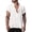 U5-White, variant on Linen Henley Shirts for Men Short Sleeve Button Down Shirts V-Neck Textured T Shirts with Pocket Casual Summer Beach Vacation Lightweight Clothing,White XL