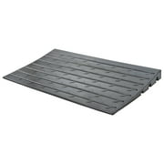 Silver Spring 2.5" Maximum Riser, Rubber 3 Channel Threshold Ramp, Black