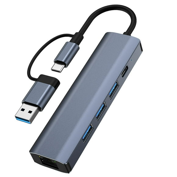 USB C to Ethernet Adapter USB Multiport USB 3.0 Ports Portable Gigabit Ethernet LAN Network Adapter Docking Station for PC Computer