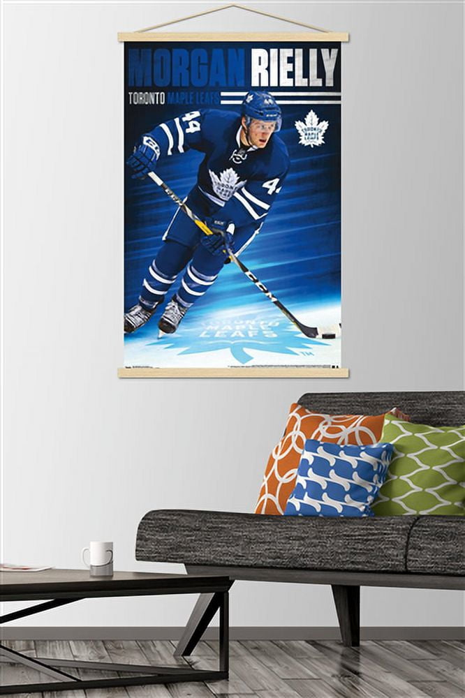NHL Toronto Maple Leafs - Morgan Rielly 16 Wall Poster with Wooden Magnetic Frame, 22.375" x 34"