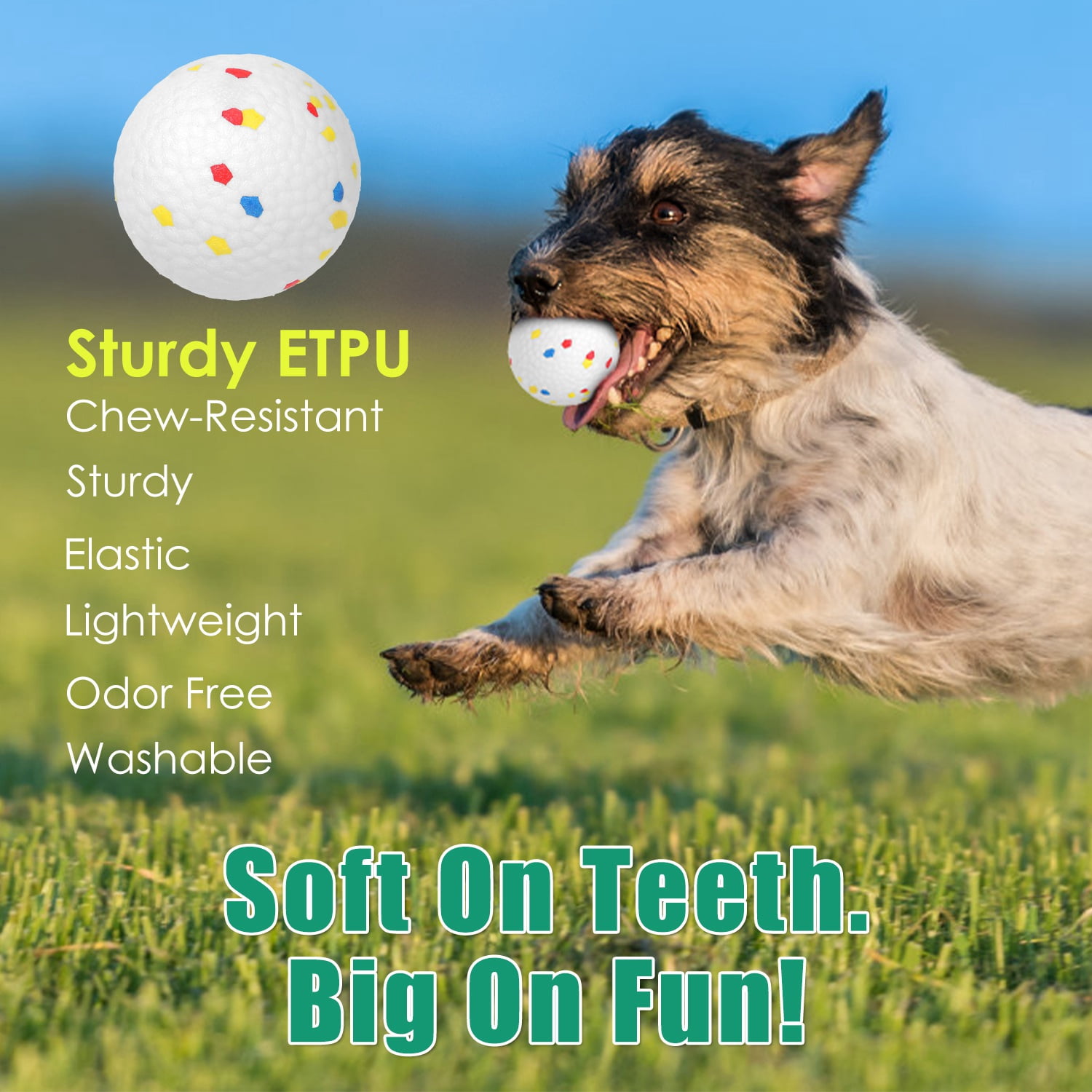 Moclever Automatic Dog Ball Launcher Rechargeable Interactive Pet Fetch Toy, 3 Adjustable Distance 20ft 33ft 46ft, with 6Pcs 2.3in ETPU Balls