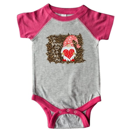 

Inktastic To Gnome me is to Love Me Cute Gnome with Leopard Print Gift Baby Boy or Baby Girl Bodysuit