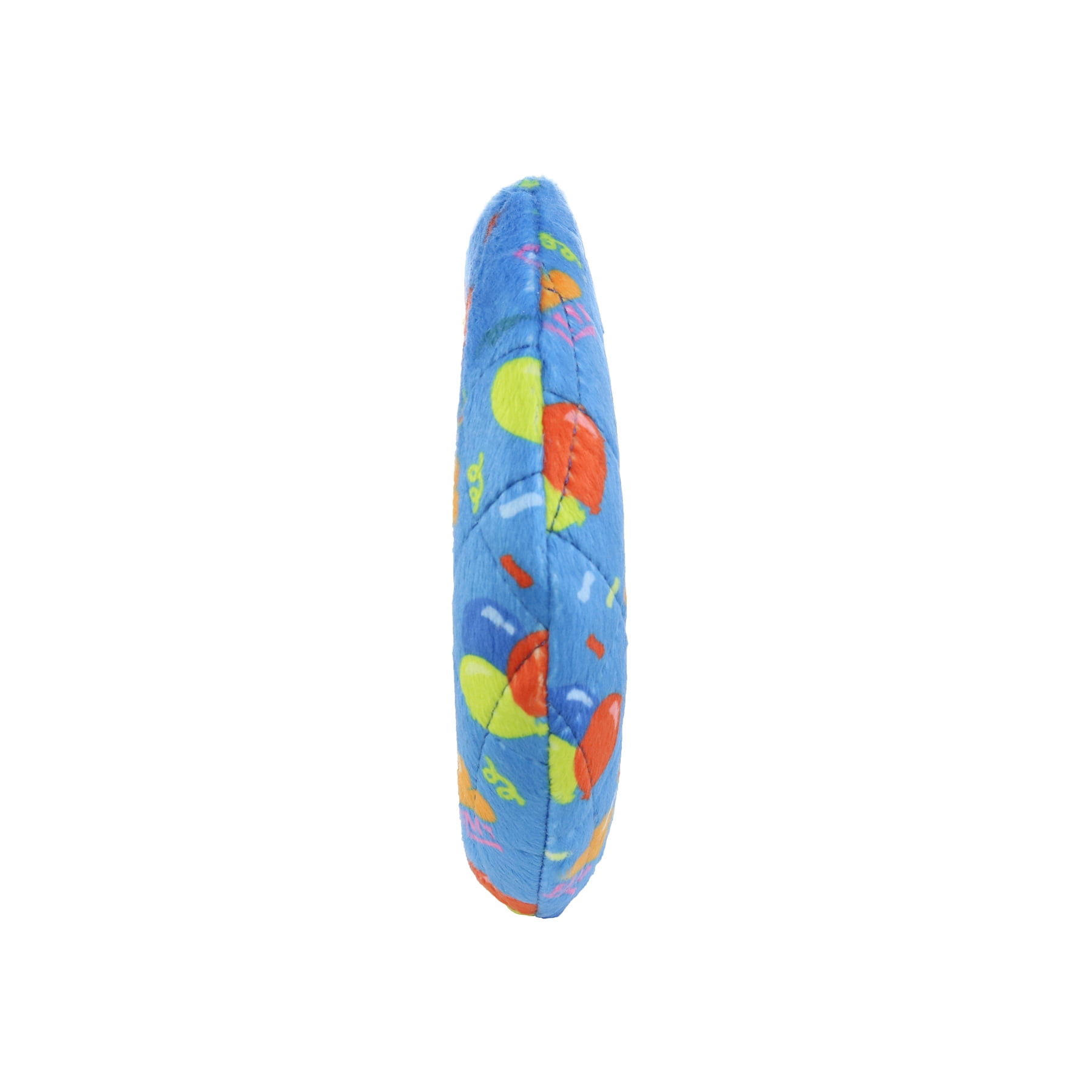 Mighty No Stuff Medium Ring Dog Toy, Celebration , Squeaky Plastic Core