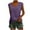 Purple, variant on HAiming Women's Cap Sleeve Summer Tank Tops Casual Solid Color Basic Tees Shirts Comfy Loose Soft Blouses 2025 Trendy