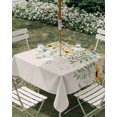 thumbnail image 3 of Square Outdoor Tablecloth with Umbrella Hole Sunflower Outside Table Cloth Waterproof Patio Table Cover Rustic Summer Botanical Eucalyptus Leaf Zipper Tablecloths for Picnic Party Camping 54x54 Inch, 3 of 8