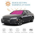 thumbnail image 6 of Kdxio Rose Red Glitter Print Windshield Sun Shade, Foldable Sun Blocker for Car,Truck,SUV Automotive Interior Sun Protection,Reflective Shade for Front Windshield(Medium), 6 of 7