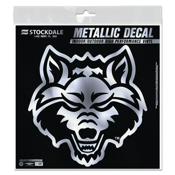 NCAA Arkansas State Team 6" x 6" Metallic Decal