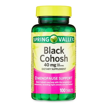 Spring Valley Black Cohosh s Dietary Supplement, 40 mg, 100 Count