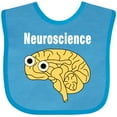 thumbnail image 3 of Inktastic Neuroscience Brain White Text Boys or Girls Baby Bib, 3 of 4