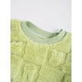 thumbnail image 7 of TiaoBug Kids Girls Boys Winter Thicken Warm Flannel Thermal Underwear Set Green 7-8, 7 of 7