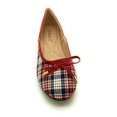 thumbnail image 3 of Two Tone Plaid with Solid Bow Ballerina Flats, 3 of 5