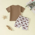 thumbnail image 5 of Xudanell Toddler Boy Summer Clothes Graphic Tee Pull On Shorts Toddler Boys Casual Clothes Set, 5 of 5