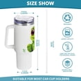 thumbnail image 3 of SKYSONIC Insulated Tumblers with Lids and Straws Handles 40oz Water Bottle Frog 3 Travel Mug Reusable Stainless Steel Thermos Vacuum, 3 of 7