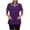 Purple, variant on QATAINLAV Clearance Sale! Scrub Tops for Women Summer V-Neck Short Sleeves Cozy Blouses Trendy Contrast Color Button up Working Uniform Shirts with Pockets Black L