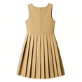 thumbnail image 5 of Mfakffe Girls Sleeveless Pinafore Pleated Dress Vintage Academy Pleated Skirt Jumper Dress Fashion Uniform Vest Dress, 5 of 5