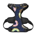 thumbnail image 5 of Lsque Sloth with Donuts Dog Harness, No-Pull Pet Harness with 2 Leash Clips, Adjustable Soft Padded Dog Vest with Easy Control Handle for Large Dogs-Medium, 5 of 9