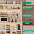 thumbnail image 3 of SURJDE Kitchen Bakers Rack, with Storage Cabinet, 5-Tier Microwave Stand with Pegboard, Large Metal Storage Shelves for Pantry Home Kitchen Spices, Pots, and Pans, 3 of 7