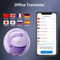 thumbnail image 5 of MINISO X15 AI Translation Open-Ear Earbuds, Bluetooth 5.4 Headphones, 130+ Languages, IPX5 Waterproof for Travel/Gym, Purple, 5 of 8