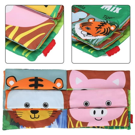 Lhcer Tissu Livre Doux Bebe Chiffon Activite Froisser L Animal Visage Correspondant Livre Education Precoce Livre En Tissu Livres En Tissu Bebe Walmart Canada