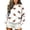 White, variant on Sweatshirts for Women Long Sleeve Round Neck Ladies Rugby Print Casual Home Pullover Sweater