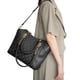 thumbnail image 4 of Bolso de mano para mujer, bolso grande tipo shopper de PU con clutch, elegante bolso tipo hobo con bandolera extraíble, bolso de hombro, muchos compartimentos, cremallera, 4 of 6